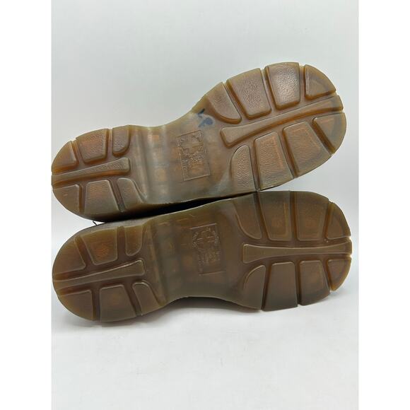 RARE DAISY Dr. Martens Chunky Platform Black Leather 12283 Oxford Boot WMS Sz 7 - Picture 10 of 12